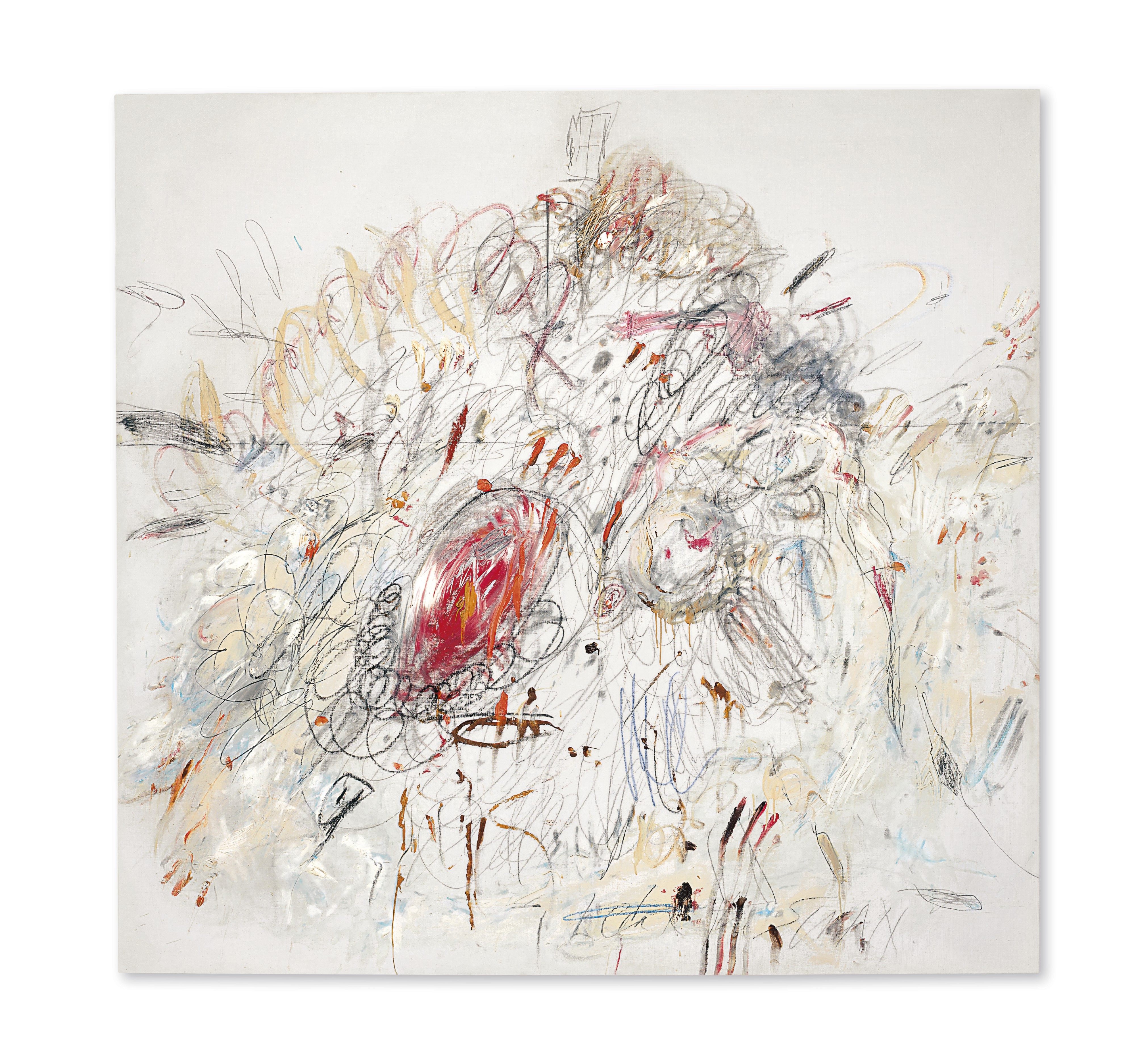 Cy Twombly, Leda and the Swan. Sold for $52,887,500